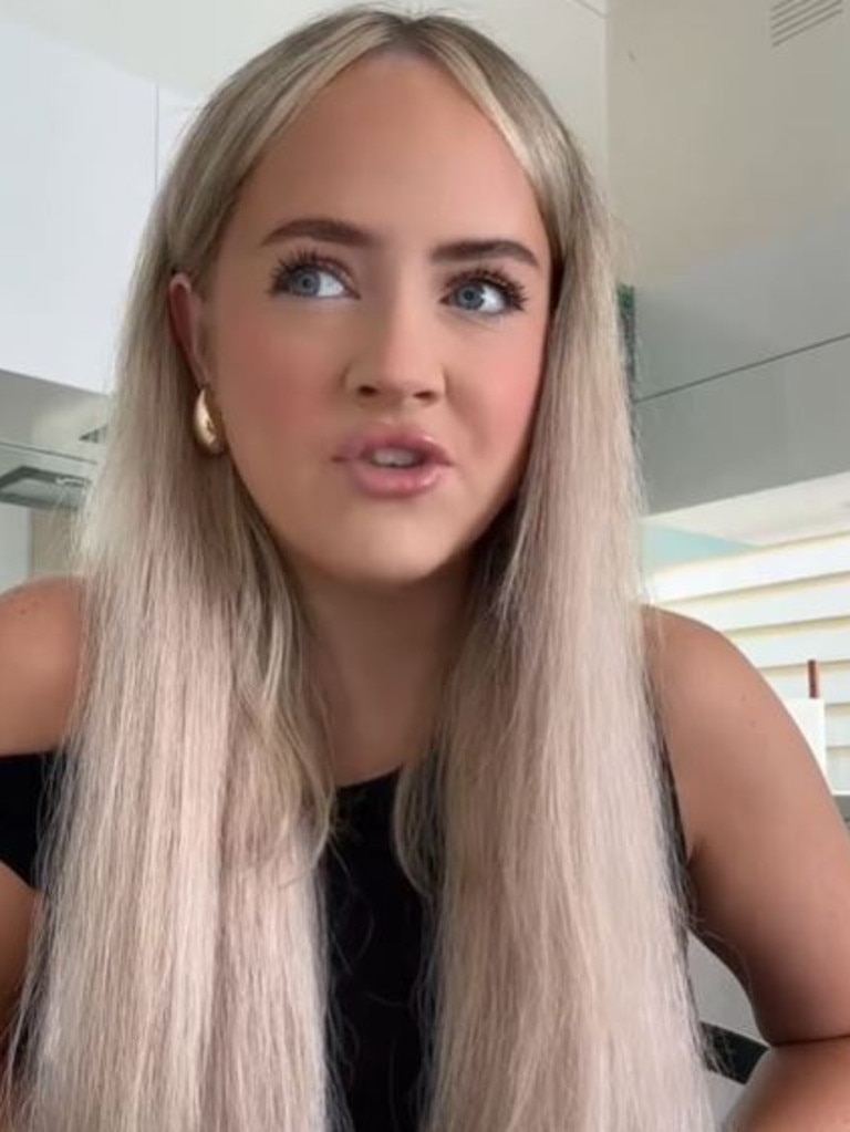 Her TikTok amassed over 300,000 views. Picture: TikTok/ dervlaon