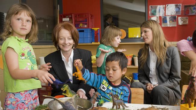 Julia Gillard with Kate Ellis in 2009.