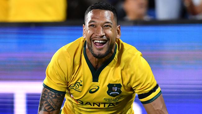 Israel Folau has been shifted to the wing by Michael Cheika. Picture: AAP