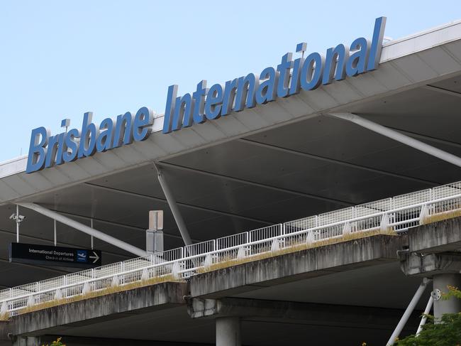 Hong Kong passengers arrive at Brisbane International airport. Picture: Liam Kidston