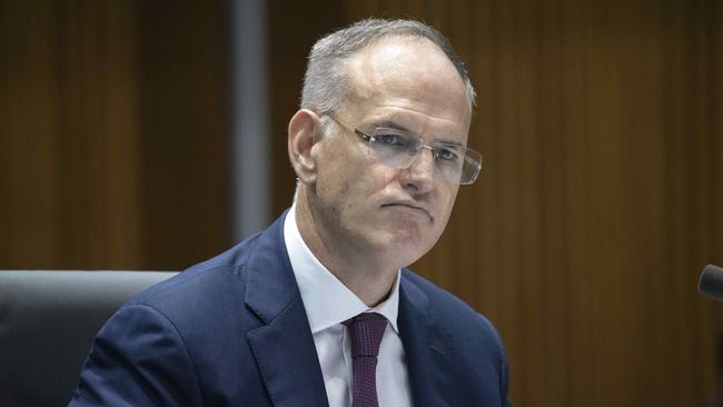 Executive Chairman of News Corp Australia Michael Miller talking about diversity in Australia's news media in Parliament House Canberra. Picture: NCA NewsWire/Gary Ramage