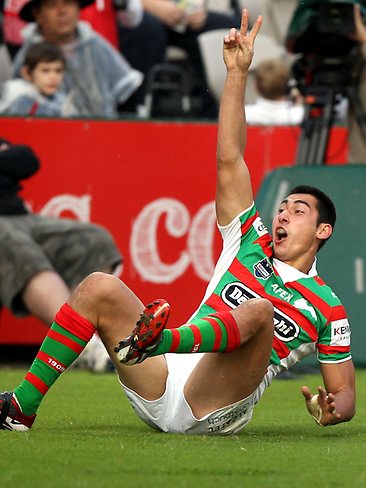 <p><strong>#7 Best Buy Andrew Everingham:</strong> Rookie try scoring sensation for the Rabbitohs. Picture: Gregg Porteous</p>