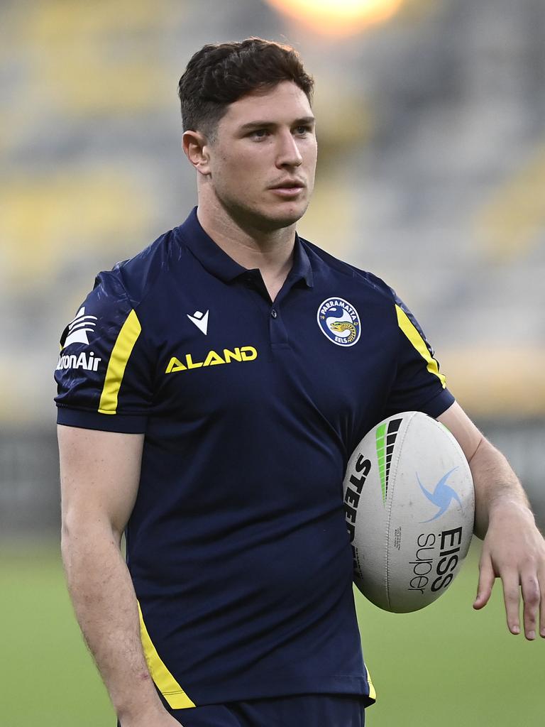 Parramatta halfback Mitch Moses. (Photo by Ian Hitchcock/Getty Images)