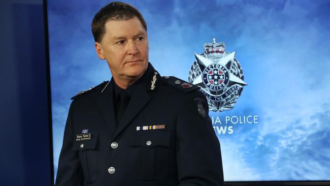 New Victorian Police Commissioner Shane Patton in Melbourne on Monday. Picture: David Crosling