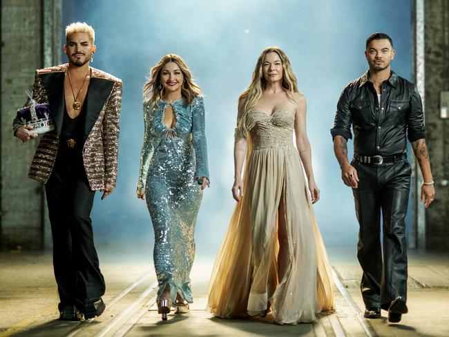 The Voice 2024 coaches: Adam Lambert, Kate Miller-Heidke, LeAnn Rimes, Guy Sebastian.