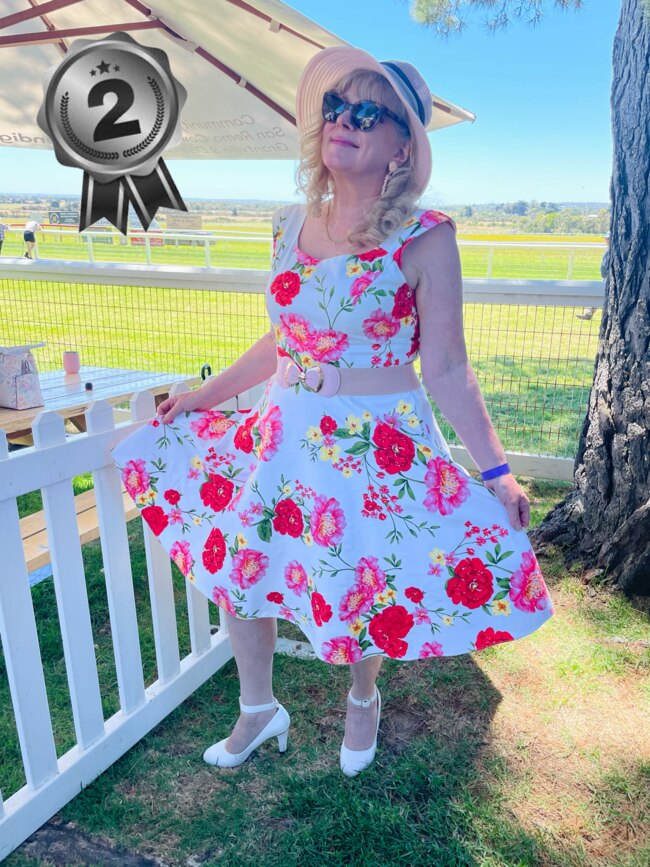 Liz Saunders' “Betty Bobbitt” entry has placed runner up in the Woolamai Cup 2024 best dressed competition.