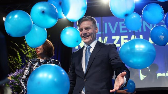 Malcolm Turnbull doesn’t have a united team like New Zealand counterpart Bill English but he has time to learn the lessons from his National Party campaign. Picture: AFP