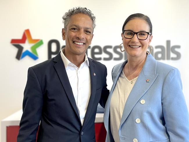 Professionals WA's Ron Padua and CEO Katherine Gonzalez-Cork