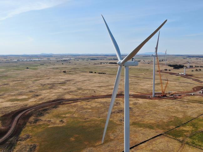 Tilt Renewables' Dundonnell wind farm under construction. Picture: SUPPLIED