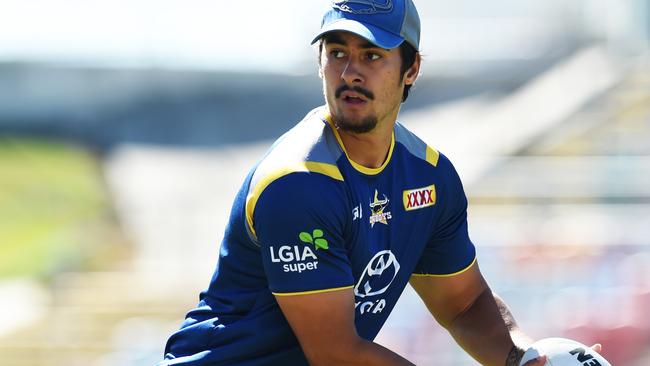 North Queensland’s Enari Tuala is a dark horse. Picture: Zak Simmonds