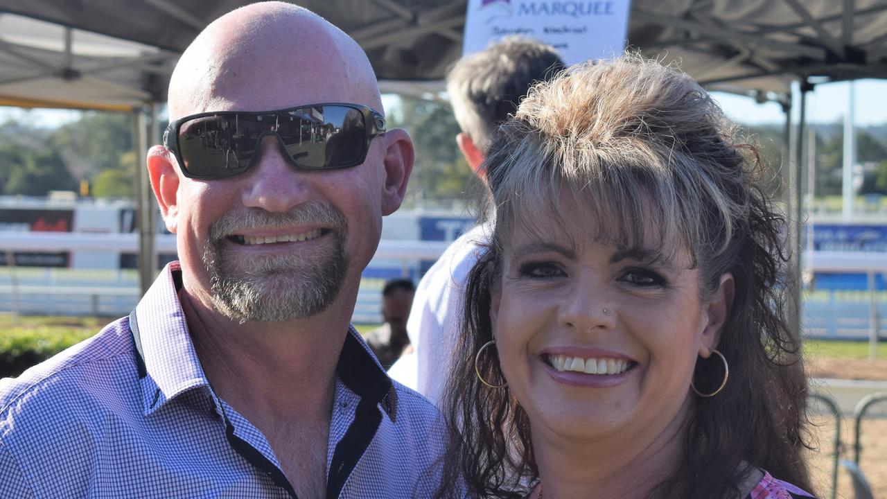 Gympie Turf Club Winter Race Day July 17. Brett Sniffle and Kerry Espin. Photos: Josh Preston