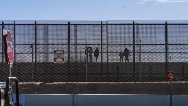 Some border cities such as El Paso, Texas, have been seeing surges in migrants crossing from Mexico. Picture: AFP