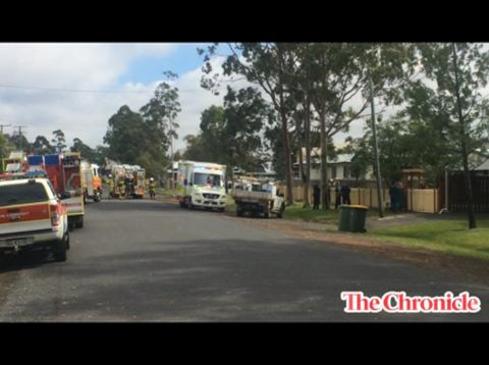 Dalby fire in Mary St, January 5 2016