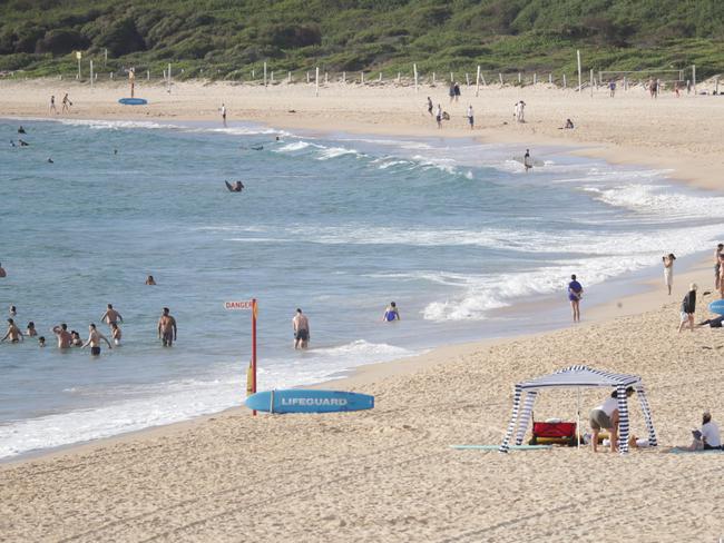 SYDNEY, AUSTRALIA - NewsWire Photos - 01 JANUARY, 2025:Coverage from Sydney's Maroubra Beach as the first day of 2025.Picture: NewsWire / Christian Gilles