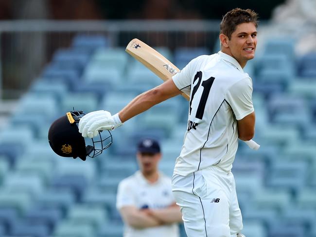 Some of Australia’s most exciting prospects – such as WA all-round young gun Aaron Hardie – might find themselves unavailable for Australian domestic cricket’s biggest game in coming years. Picture: James Worsfold/Getty Images.