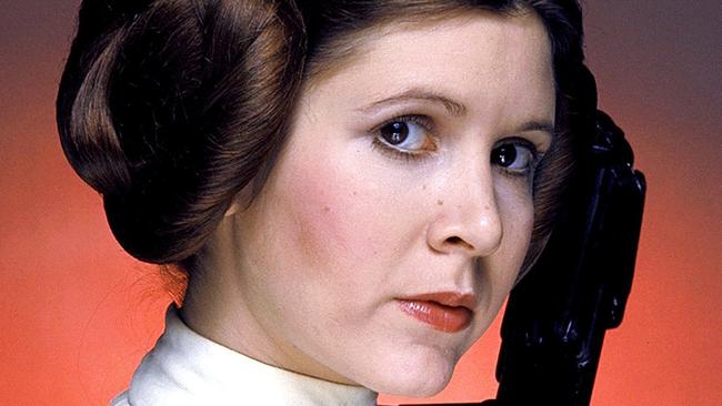 Carrie Fisher as Princess Leia in the Star Wars movies. Picture: Supplied