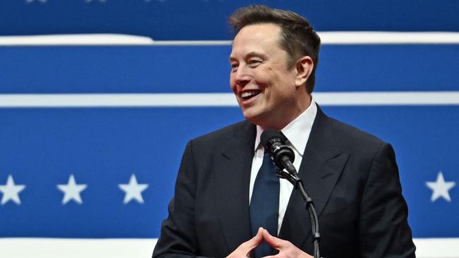 Elon Musk has taken a billionaire’s approach to government efficiency in the US. Picture: Angela Weiss/AFP