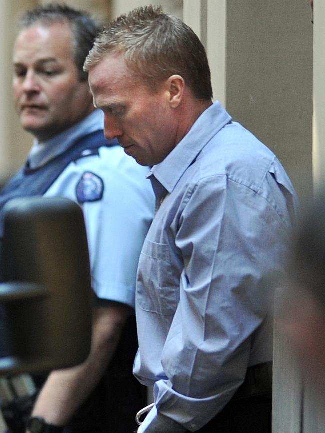 Adrian Bayley leaving the Supreme Court after being sentenced for the murder and rape of Jill Meagher.