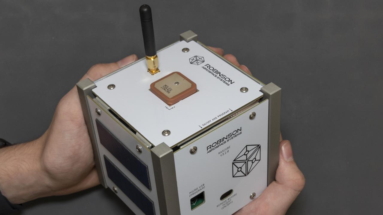 Robinson Aerospace has developed RASCube, an educational satellite kit designed to look, feel, function and assemble just like a real cube. Picture: Supplied