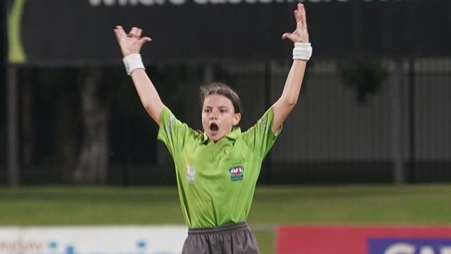 Youngest female NTFL Premier League field umpire in history