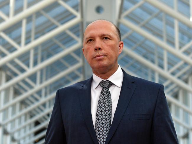 Minister for Home Affairs Peter Dutton’s comments have angered the South African government. Picture: Mick Tsikas/AAP