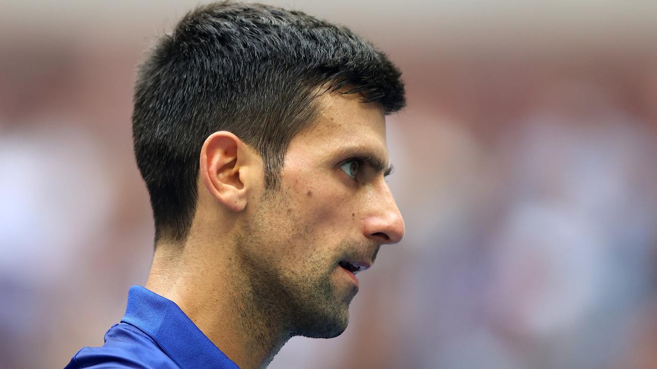 Novak Djokovic gagal.  (Foto oleh Matthew Stockman/Getty Images)