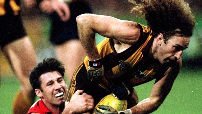 John Platten tries to evade a tackle