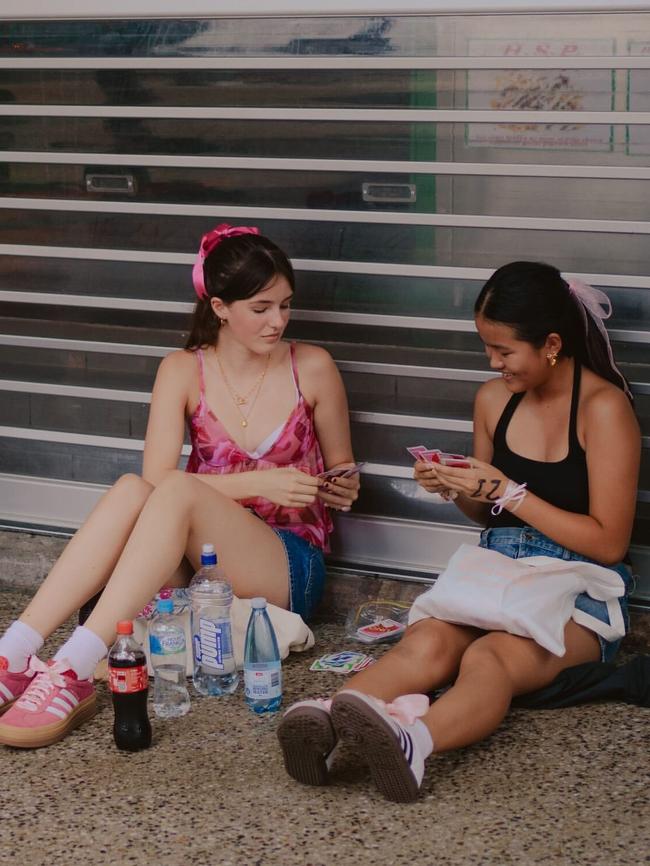 Fans gathered outside Gracie Abrams’ first Australian show in Brisbane on Monday 15th January 2024. Picture: Instagram