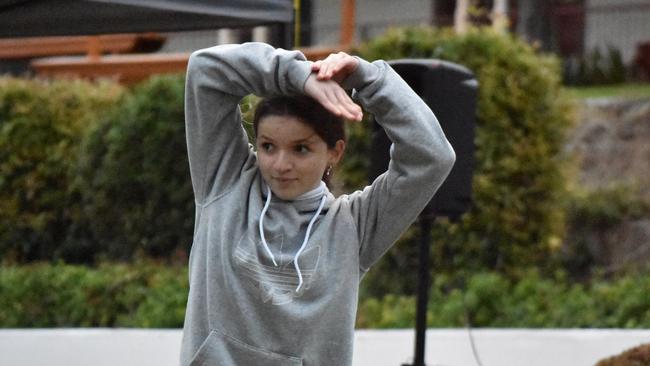 Eighty8 Dance Companyâ€™s crew tearing up the competition at the Unlock the Block event, at Ipswich's Darcy Doyle Place on August 12, 2022. Picture: Peta McEachern