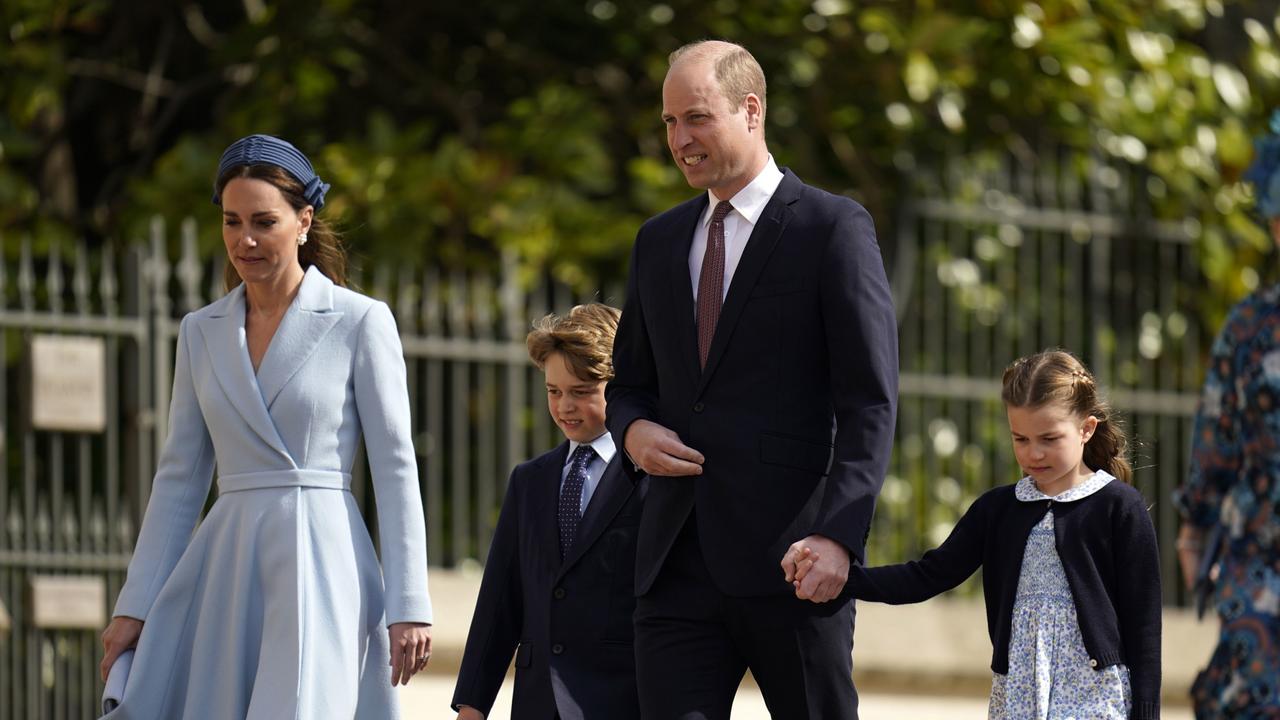 Prince William and Kate Middleton lead royals at Easter Sunday service as Queen misses out | Herald Sun