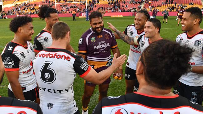 Thaiday is one of the most respected players in the league. AAP Image/Darren England.