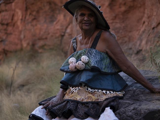 Peggy Griffiths in her Legacy Dress. Picture: Grace-Lillian Lee and Chris Baker