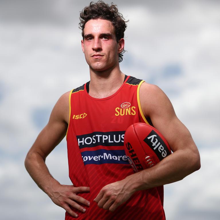 Ben King poses after a Gold Coast Suns AFL media and training session at Metricon Stadium on November 04, 2019 in Gold Coast, Australia. (Photo by Chris Hyde/Getty Images)