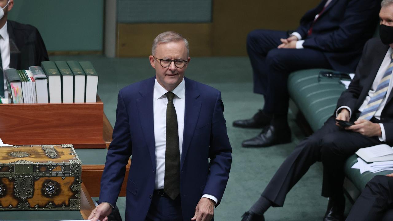 Opposition leader Anthony Albanese says accusations Labor is weaker on national security are a “nonsense”. Picture: NCA NewsWire / Gary Ramage