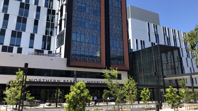 Exterior of Northern Beaches Hospital in Frenchs Forest. Picture: Julie Cross.