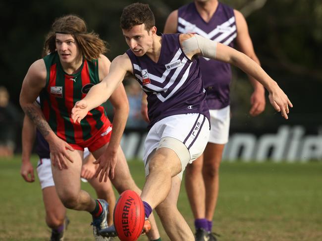 Mark Ferraro was one of several young Dockers to step up to senior football last year. Picture: Stuart Milligan