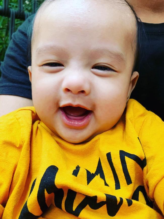 Azril Archer is tired of being model but mum can’t get enough. Picture: Mum-putri surya