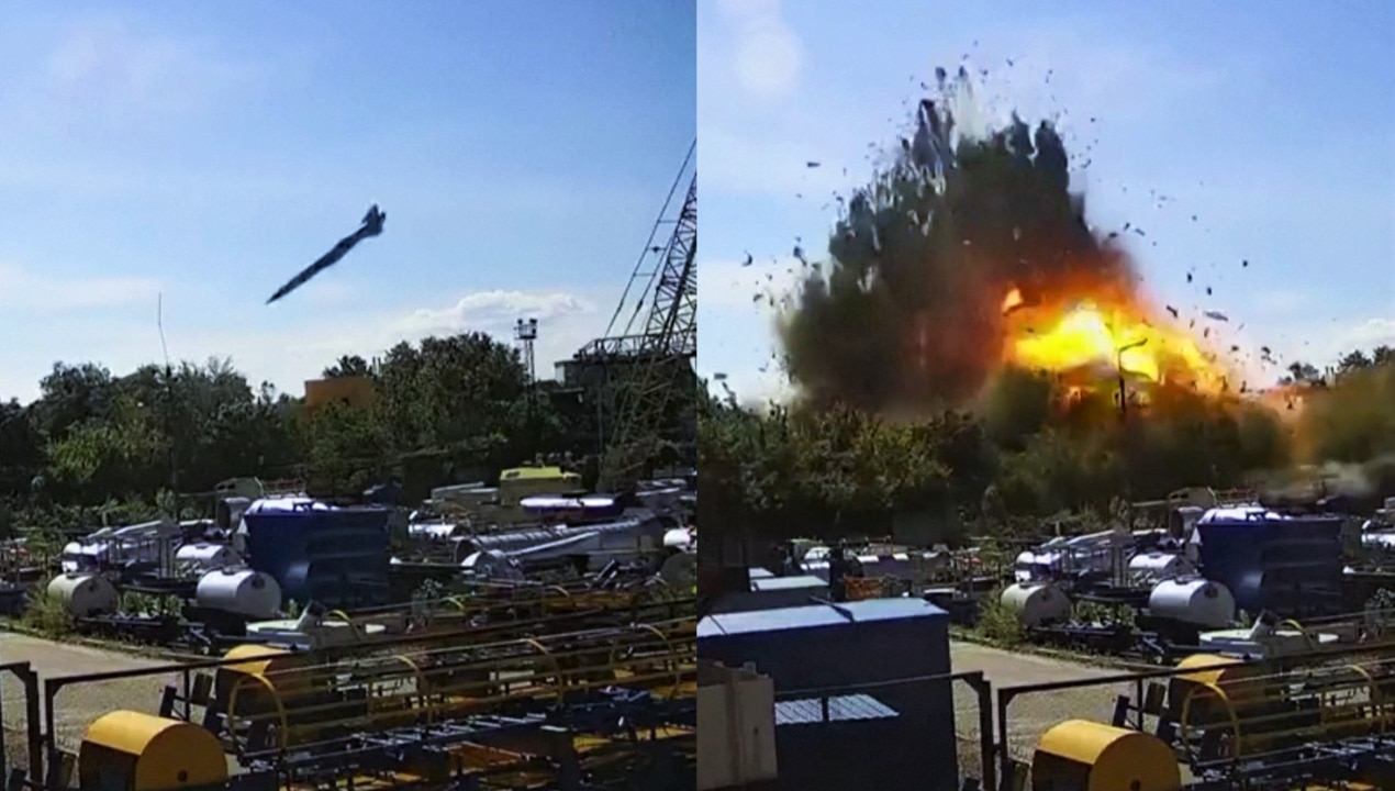 CCTV captures deadly Russian missile strike on Ukrainian shopping mall