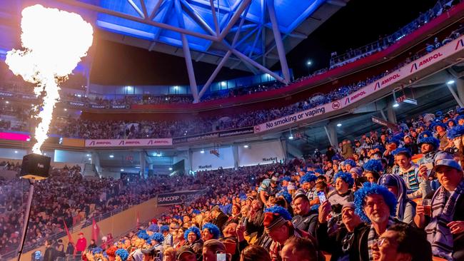 Suncorp Stadium (even when it’s full of Blues fans) but it should not be home to the opening and closing ceremonies. File picture .