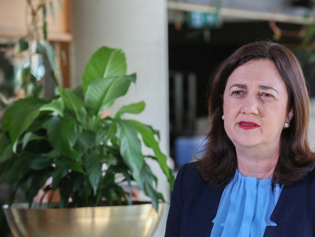 Premier Annastacia Annastacia Palaszczuk yesterday. Picture: David Kapernick