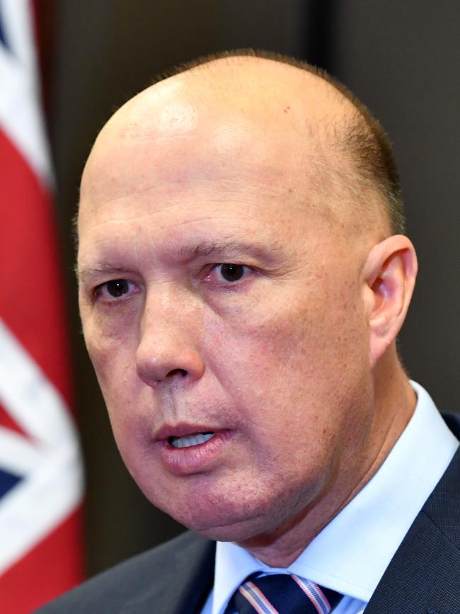 Home Affairs Minister Peter Dutton. Picture: AAP