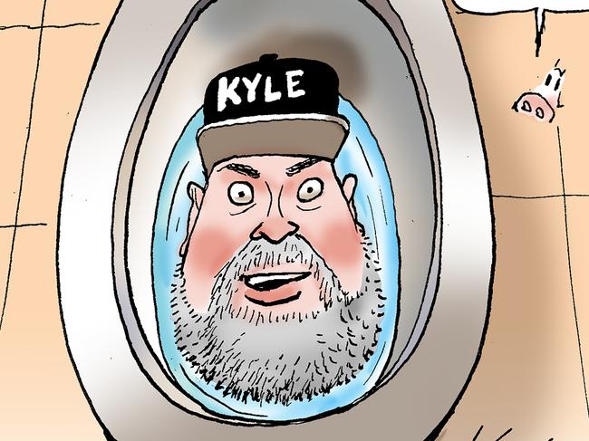 Mark Knight art for Steve Price column on Kyle Sandilands