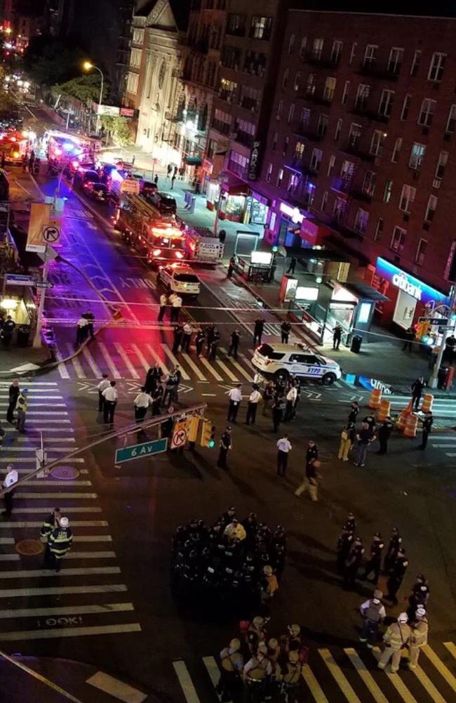 Police continue to investigate the “deafening’’ explosion that rocked Chelsea in New York City. Picture: Twitter