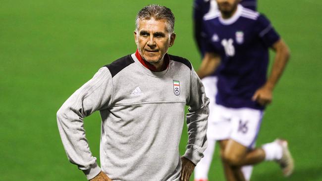 Australia could face Iran, coached by Carlos Queiroz, in the Asian Cup semi finals. Picture: AFP 