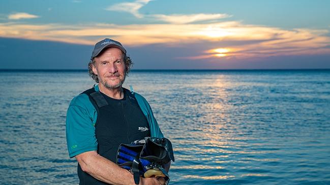 Professor Peter Harrison, Coral IVF pioneer, at Heron Island. Credit: Sharlene King.