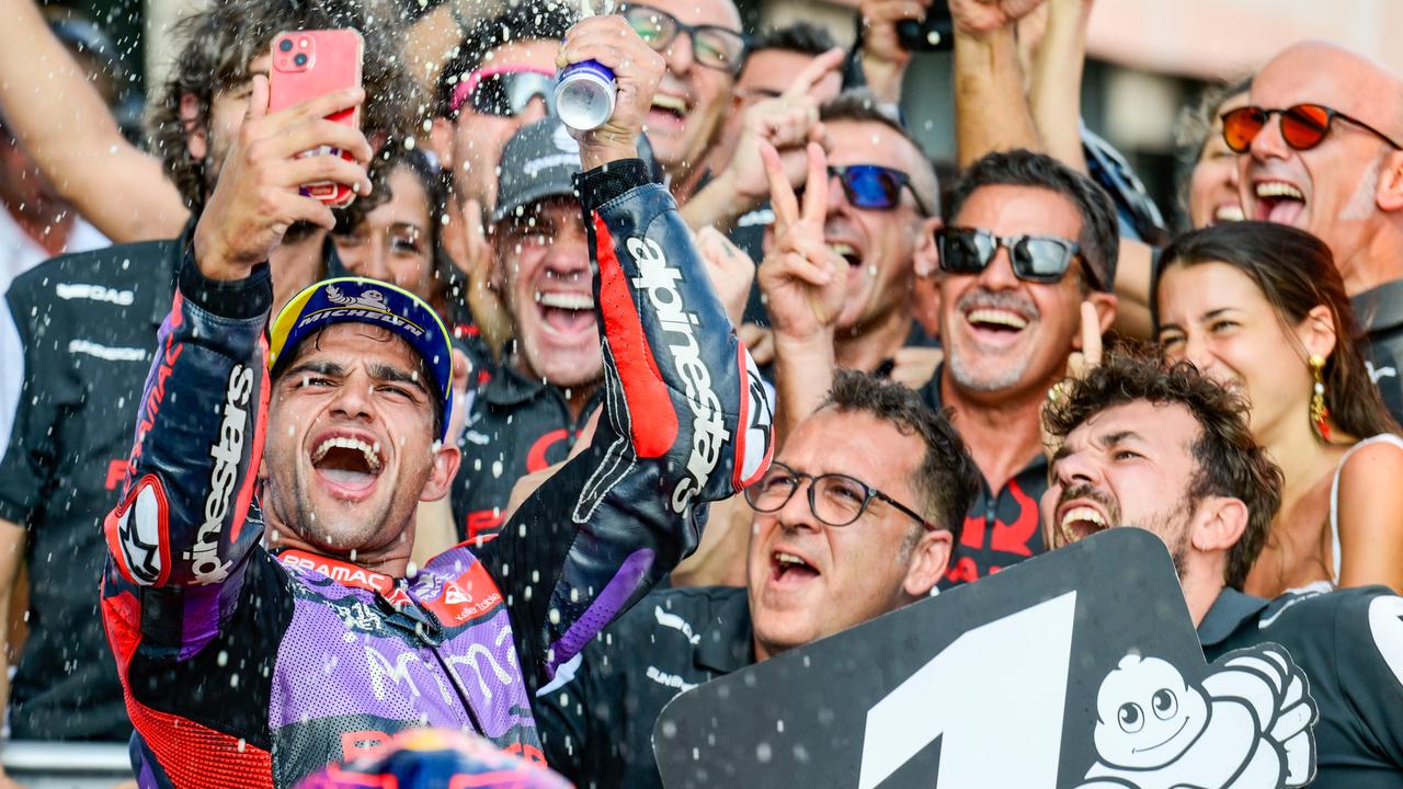 Martin was euphoric after Sunday’s Indonesian victory banished a year of demons. (Gold and Goose/Getty Images/Red Bull Content Pool)