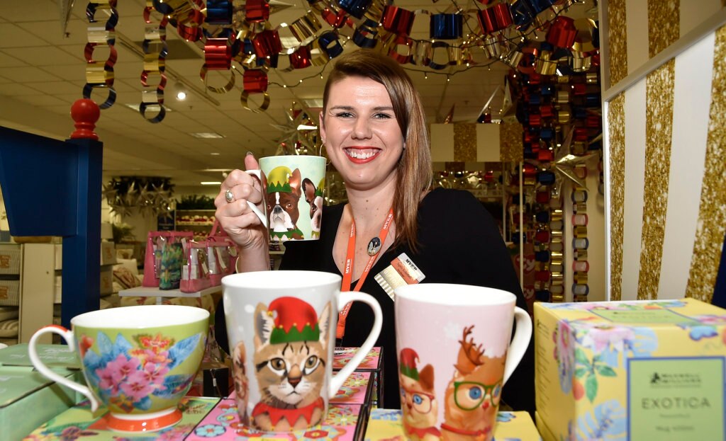 Myer Sophie Robertson store manager. Giftorium at Myer. Picture: Bev Lacey