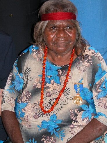 Kunmanara Nipper taken at the Queen's Birthday Honours ceremony in Alice Springs in 2006. Credit: Central Land Council