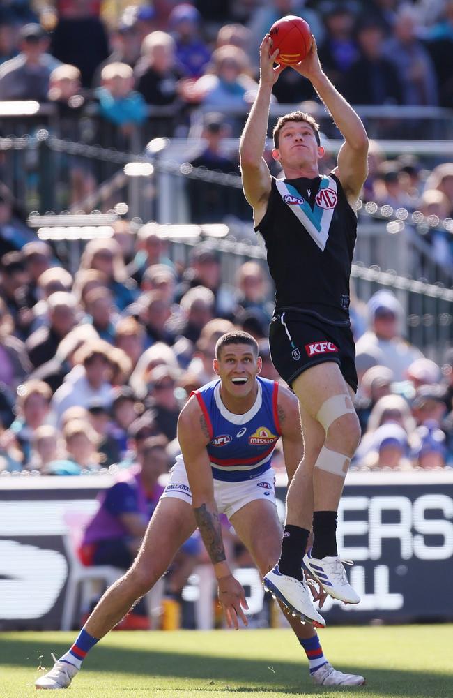 Georgiades has taken over in Port Adelaide’s attack. Picture: James Elsby/AFL Photos