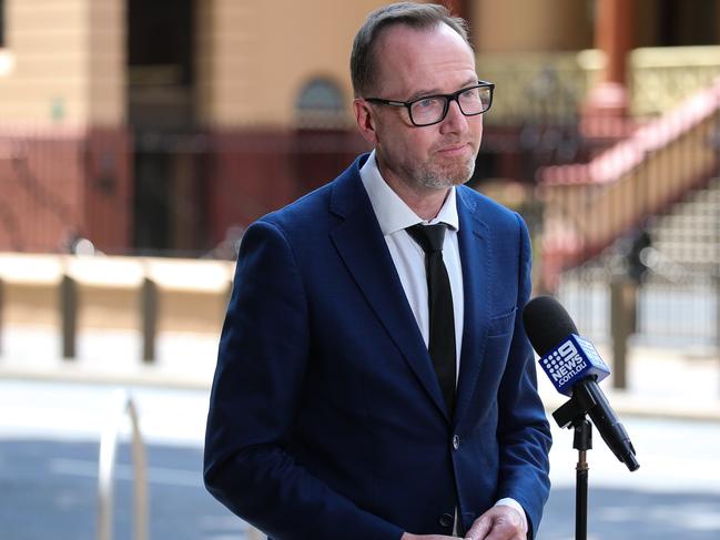 Greens MP David Shoebridge grilled bureaucrats about the “appalling” treatment of children stuck in temporary accommodation. Picture: NCA Newswire/Gaye Gerard